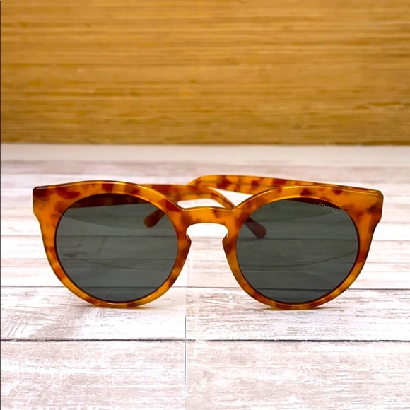 KOMONO Sunglasses Lulu tortoise cateye Women's round brown orange - Picture 2 of 14